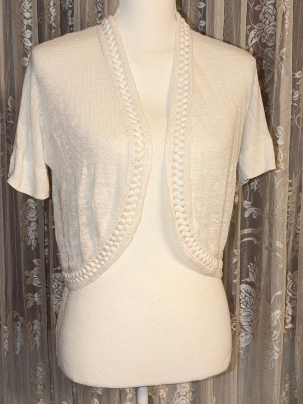 Women’s  Short-Sleeve Knit Bolero Sweater